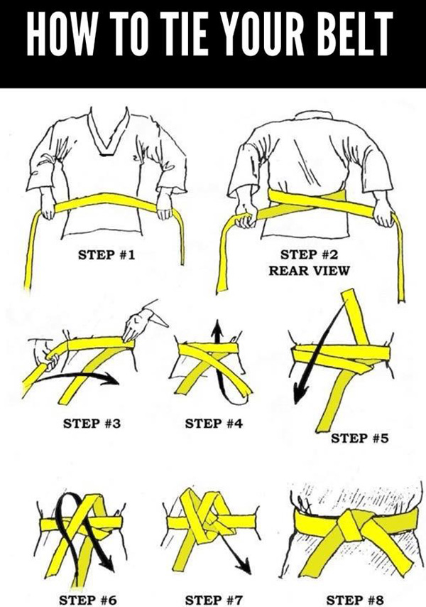 How to tie your Taekwondo belt